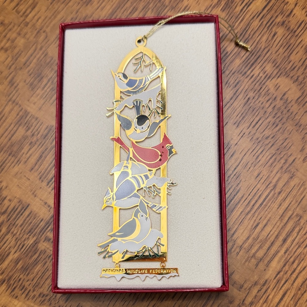 National Wildlife Federation Gold and Multicolor Bird Ornament